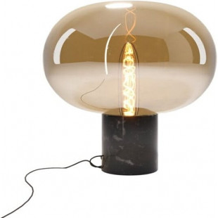 Lampa stołowa Moonstone MaxLight | Bursztynowe szkło, Marmur