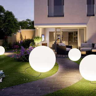 Lampa zewnętrzna kula Ball LED 80cm biała | Step Into Design