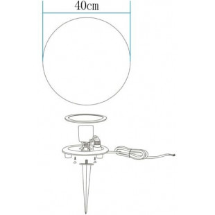 Lampa zewnętrzna kula Ball LED 40cm - Step Into Design