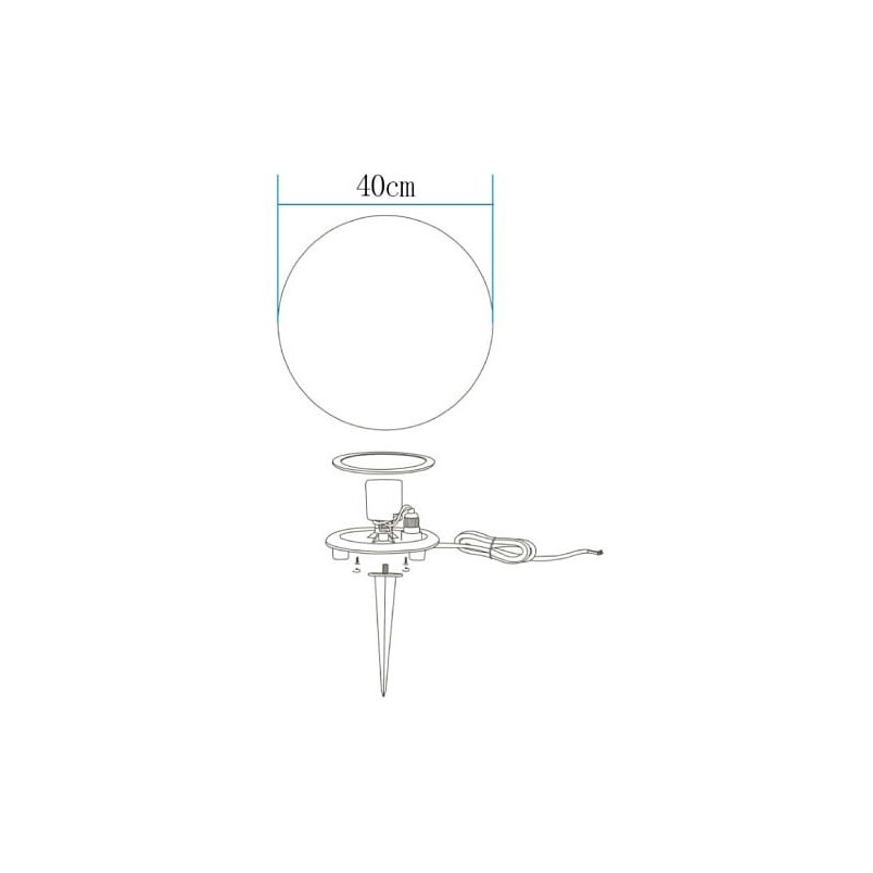 Lampa zewnętrzna kula Ball LED 40cm - Step Into Design