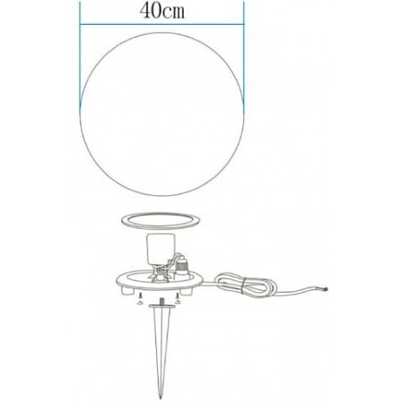 Lampa zewnętrzna kula Ball LED 40cm - Step Into Design