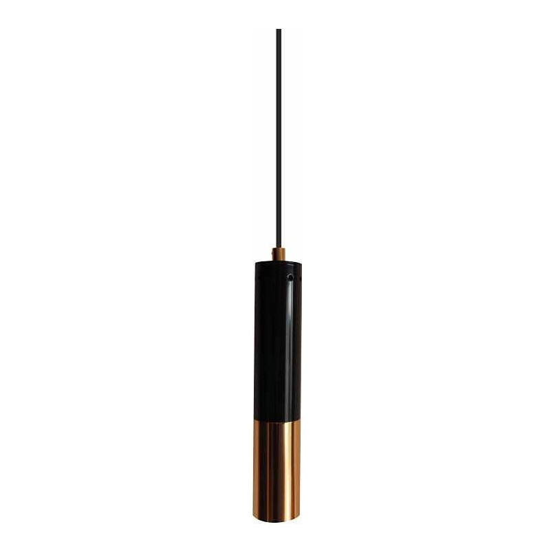 Lampa Wisząca Golden Pipe I - Elegancja Czerni i Złota | Step