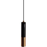 Lampa Wisząca Golden Pipe I - Elegancja Czerni i Złota | Step