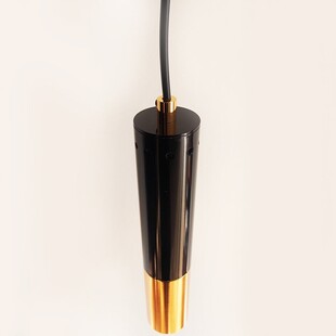 Lampa Wisząca Golden Pipe I - Elegancja Czerni i Złota | Step