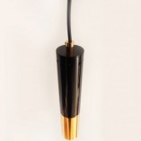Lampa Wisząca Golden Pipe I - Elegancja Czerni i Złota | Step