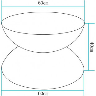 Stolik ogrodowy LED RGBW 60cm biały - Step Into Design