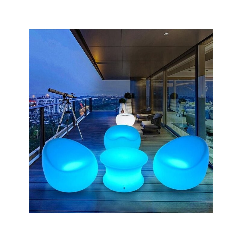 Fotel ogrodowy LED Party RGBW biały - Step Into Design