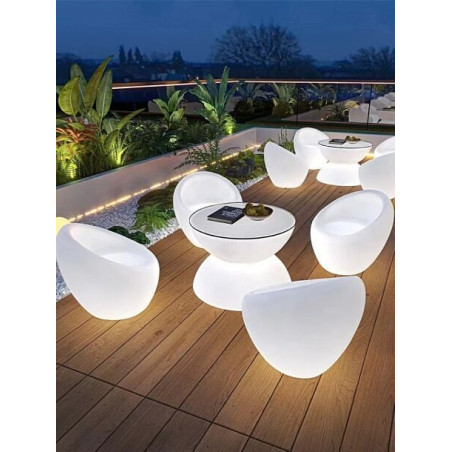 Fotel ogrodowy LED Comfy biały | Step Into Design