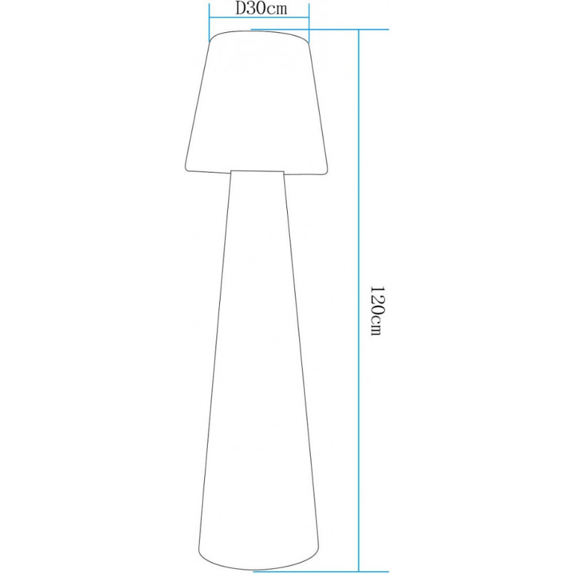 Lampa Ogrodowa LED Gardena 120cm Biała | Step Into Design