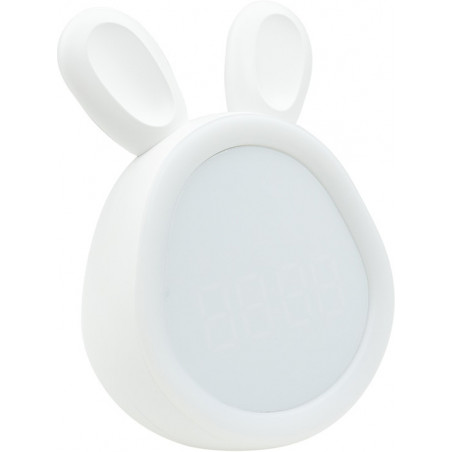 Lampka nocna Zajączek LED Mary's - Budzik dla dziecka