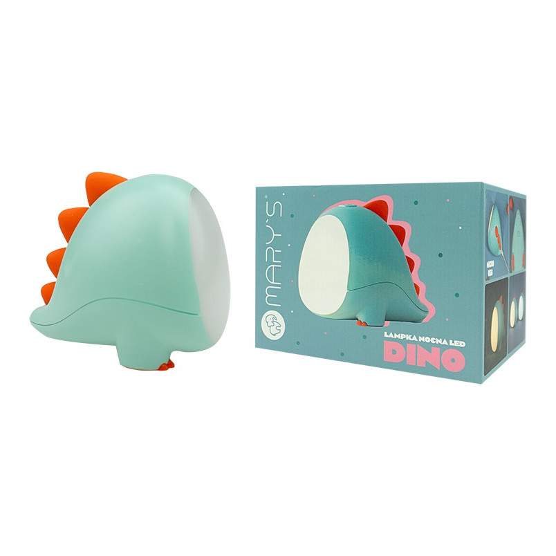 Lampka nocna Dino LED Mary's - Zielona, dla dzieci