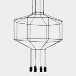 Lampa wisząca Linea 8-punktowa czarna | Step Into Design