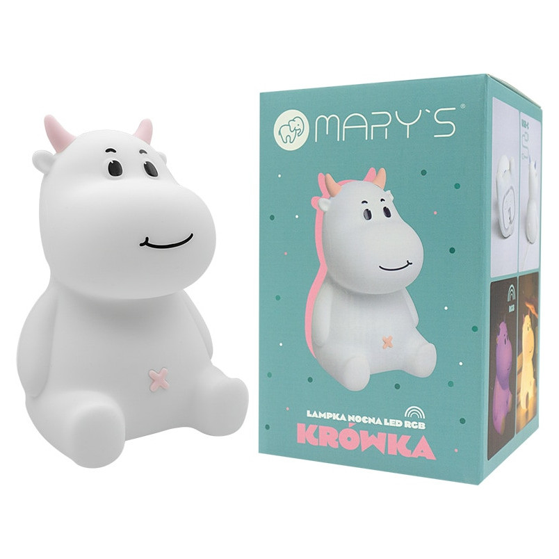 Lampka nocna Krówka Mary's - Delikatne Światło dla Dziecka