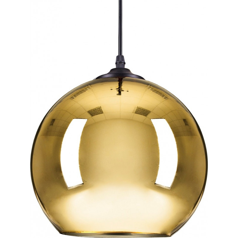 Lampa wisząca Mirror Glow - złota kula | Step Into Design