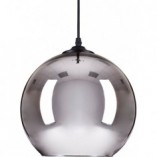 Lampa wisząca Mirror Glow - Srebrna kula szklana | Step