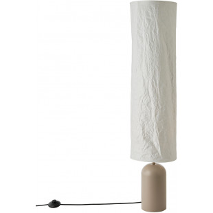 Lampa podłogowa z abażurem japandi Talli 113,5cm brązowa DFTP