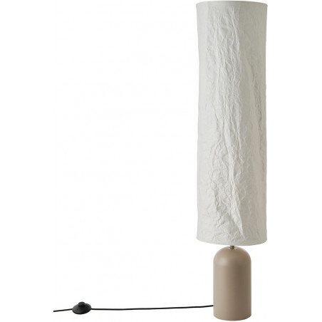 Lampa podłogowa Japandi Talli | Brązowa, papierowy abażur | Design For The Peopl