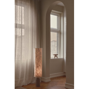 Lampa podłogowa Japandi Talli | Brązowa, papierowy abażur | Design For The Peopl
