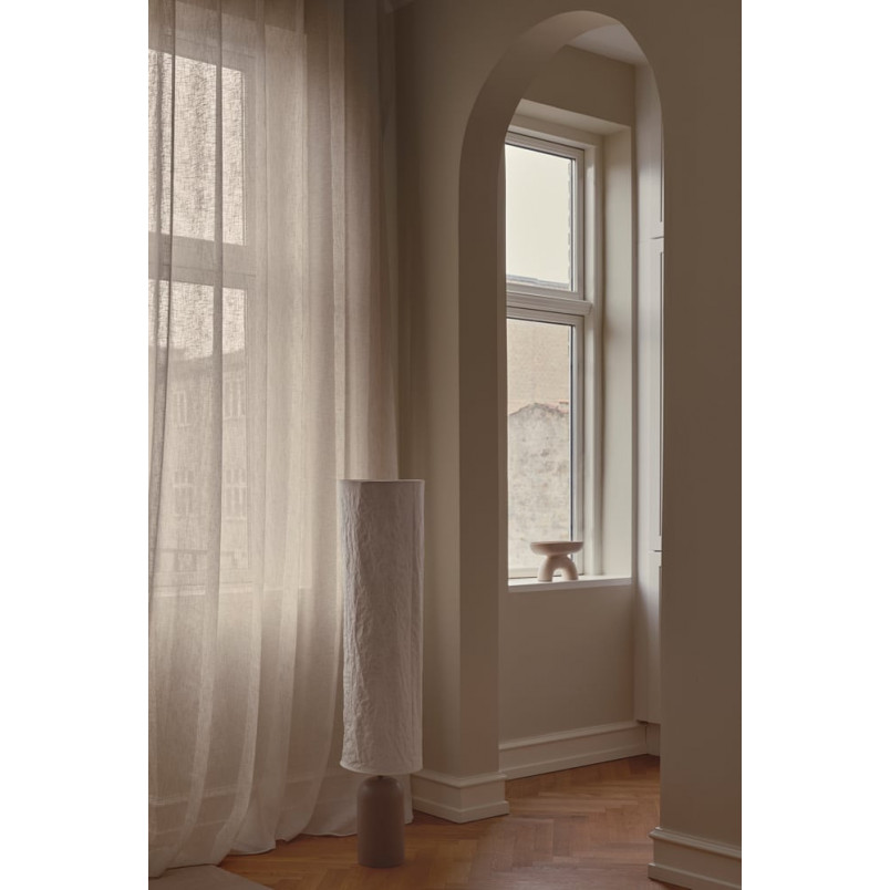 Lampa podłogowa Japandi Talli | Brązowa, papierowy abażur | Design For The Peopl