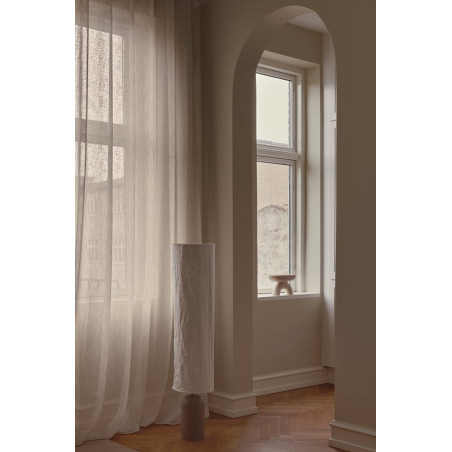 Lampa podłogowa Japandi Talli | Brązowa, papierowy abażur | Design For The Peopl