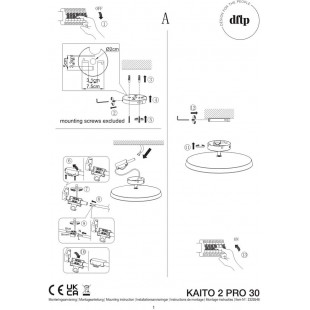 Plafon LED Kaito Pro - Czarny, Ściemnialny | Design For The People
