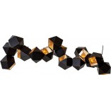 Lampa wisząca New Geometry XIV | Czarny/Złoty | Step Design