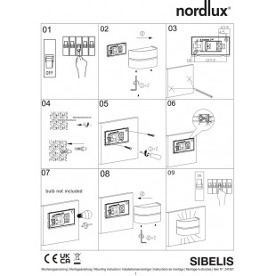 Kinkiet zewnętrzny Nordlux Sibelis - Brązowy metalik | Sklep z Lampami