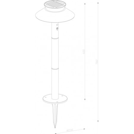 Słupek ogrodowy solarny Nordlux Justina | LED 3000K, antracyt