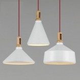 Lampa wisząca skandynawska biała Nordic Woody | Step