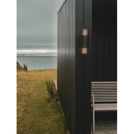 Kinkiet zewnętrzny Nordlux Aludra Double Seaside - czarny