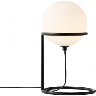 Lampa stołowa Wilson Nordlux - szklana kula, czarno-biała