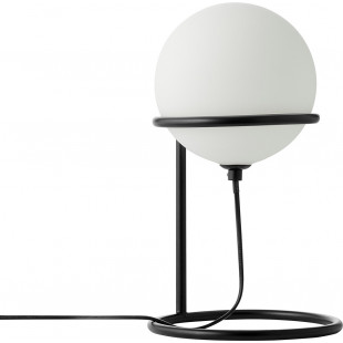 Lampa stołowa Wilson Nordlux - szklana kula, czarno-biała