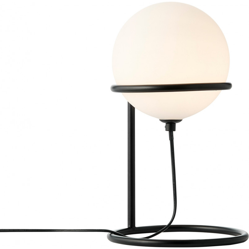 Lampa stołowa Wilson Nordlux - szklana kula, czarno-biała
