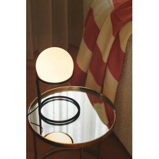 Lampa stołowa Wilson Nordlux - szklana kula, czarno-biała