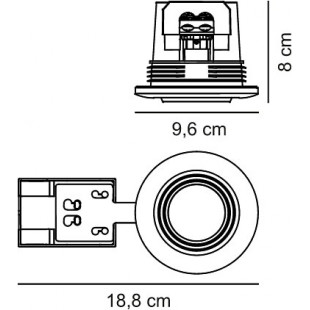 Downlight łazienkowy Nordlux Umberto | Mosiądz, IP44