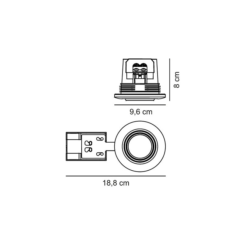 Downlight łazienkowy Nordlux Umberto | Mosiądz, IP44