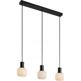 Lampa wisząca Nordlux Milford Mini - szkło białe/czarne | Sklep z lampami