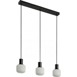 Lampa wisząca Nordlux Milford Mini - szkło białe/czarne | Sklep z lampami