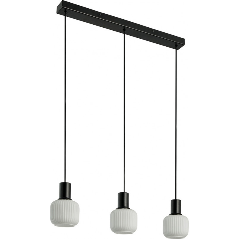 Lampa wisząca Nordlux Milford Mini - szkło białe/czarne | Sklep z lampami