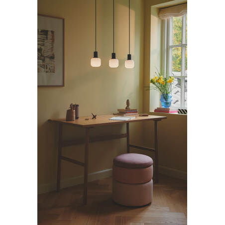 Lampa wisząca Nordlux Milford Mini - szkło białe/czarne | Sklep z lampami