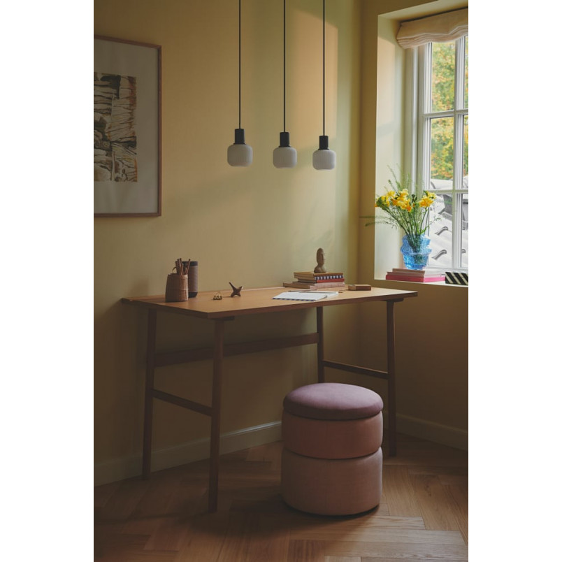 Lampa wisząca Nordlux Milford Mini - szkło białe/czarne | Sklep z lampami