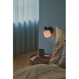 Kinkiet szklany Nordlux Milford Mini | Biały/Czarny - Retro Design