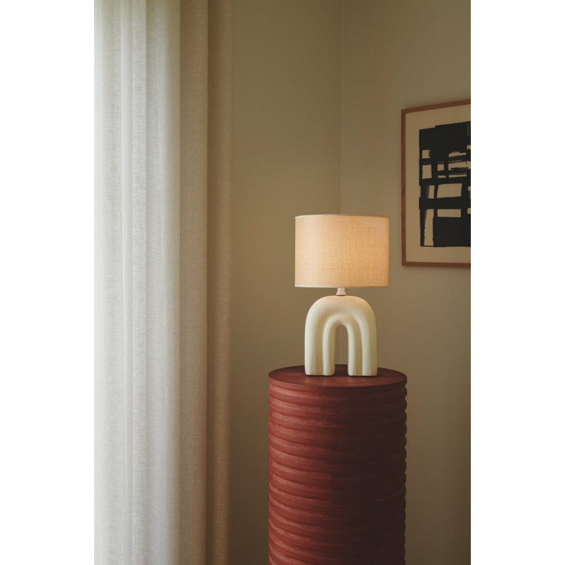 Lampa stołowa Nordlux Haze | Beżowa, Japandi | Sklep