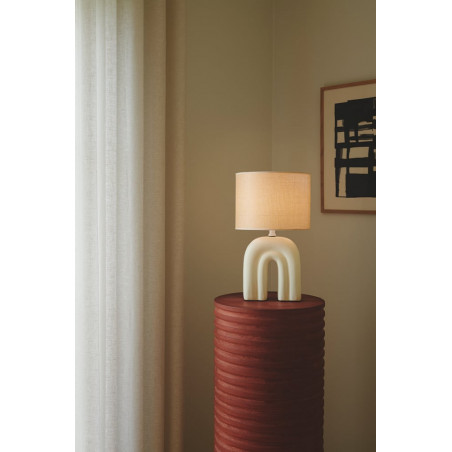 Lampa stołowa Nordlux Haze | Beżowa, Japandi | Sklep