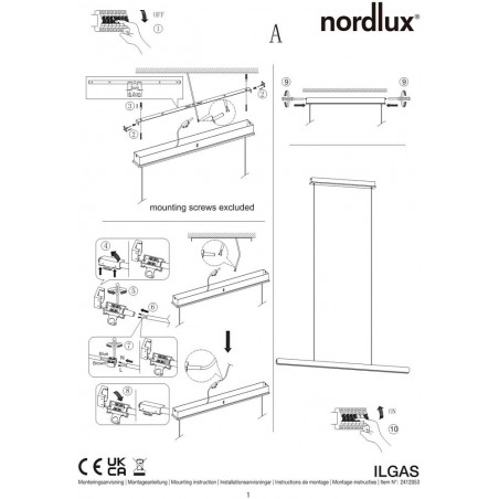 Lampa wisząca drewniana Ilgas Nordlux | 115cm, LED 3000K