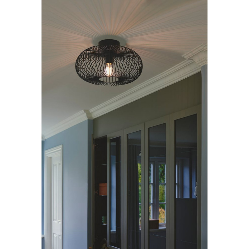Plafon Beroni 40cm czarny - Nordlux | Loftowa elegancja