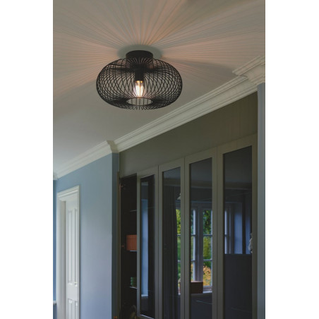 Plafon Beroni 40cm czarny - Nordlux | Loftowa elegancja