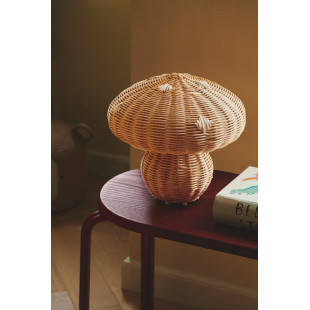 Lampa stołowa rattanowa Allie Nordlux | Naturalny design