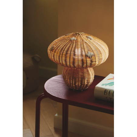 Lampa stołowa rattanowa Allie Nordlux | Naturalny design