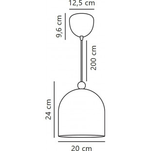 Lampa wisząca dziecięca Gaston biała | Nordlux